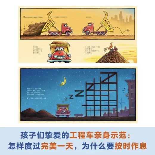 奇想国童书 晚安工地上的车3-6岁 精装绘本故事 商品图1