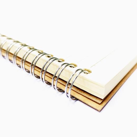 雅园A5 25K 25开 牛皮面双铁圈笔记本80记事本工作日记会议记录本作业本1本 商品图6