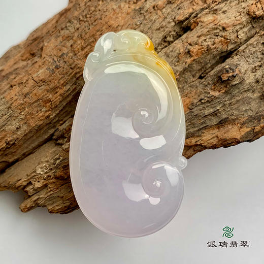 派瑞翡翠 翡翠挂件 糯冰种 紫色 黄色 商品图2