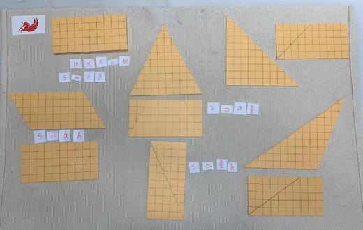 黄色三角形区域测量几何板 商品图3