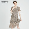 oldcolour秋季商场同款休闲气质短袖连衣裙N24101250 商品缩略图2