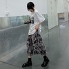 【复古有格调】麦多惜水墨扎染 压褶半身裙女设计感宽松显瘦垂感中长裙 商品缩略图4