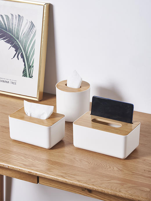 竹木纸巾盒 商品图3