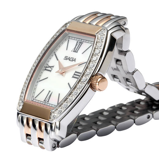 SAGA世家女士手表酒桶表腕表简约时尚潮流 商品图3