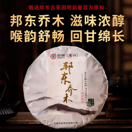 中粮-中茶2019年（生茶）邦东乔木普洱茶生茶 357g/饼 /云南干仓直发 商品图3