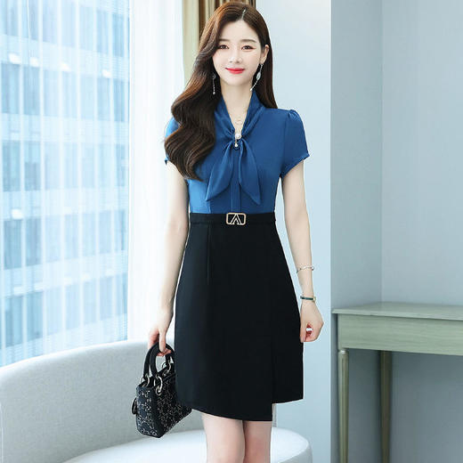 HT-8008新款春夏天今年洋气减龄短袖气质一步裙 商品图1
