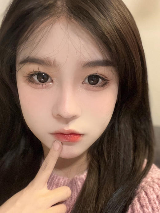 年抛 黑珍珠黑 Breeze和oiuu联名  大直径14.5 着色13.8 (同品牌多副更划算 选款色板在详情页内) 自然高光美瞳 商品图9