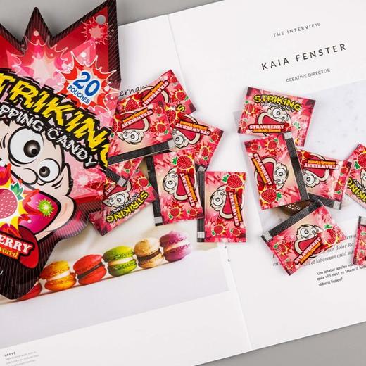 索劲草莓味跳跳糖30g 商品图2
