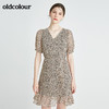 oldcolour秋季商场同款休闲碎花短袖连衣裙N24101417 商品缩略图0