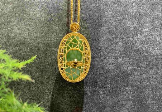 【御珠宫坊】金镶碧玉吊坠 商品图2
