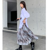 【复古有格调】麦多惜水墨扎染 压褶半身裙女设计感宽松显瘦垂感中长裙 商品缩略图0
