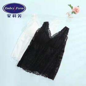 安莉芳薄款蕾丝吊带免穿BRA背心女内搭打底可外穿家居上衣ED00177