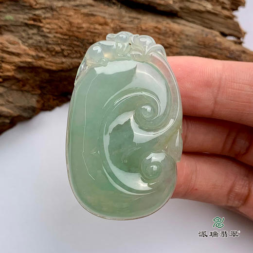 派瑞翡翠 翡翠挂件 糯冰种 绿色 商品图2