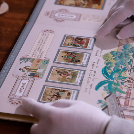 《红楼梦》 邮票典藏大全   系列邮票1-5全收录 65枚邮票  含套票、小型张、小版张3种类型 商品图5