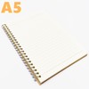 雅园A5 25K 25开 牛皮面双铁圈笔记本80记事本工作日记会议记录本作业本1本 商品缩略图1