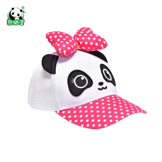 熊猫屋PANDAHOUSE 潘兜蝴蝶结宝贝棒球帽 商品图2