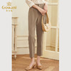 乔万尼西装裤夏女夏季薄款高腰直筒高级感垂感休闲显瘦EF2F365 商品缩略图1