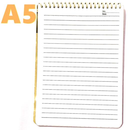 嘉顺达A5上翻顶翻线圈笔记本60记事本子商务活页日记本螺旋本1本 商品图1