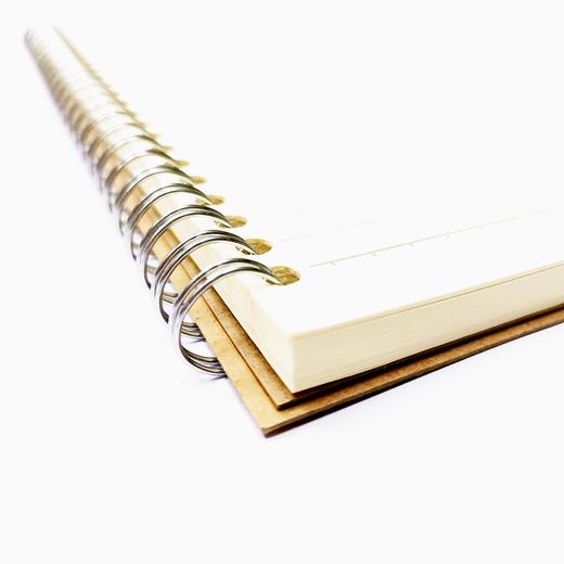 雅园A5 25K 25开 牛皮面双铁圈笔记本80记事本工作日记会议记录本作业本1本 商品图4