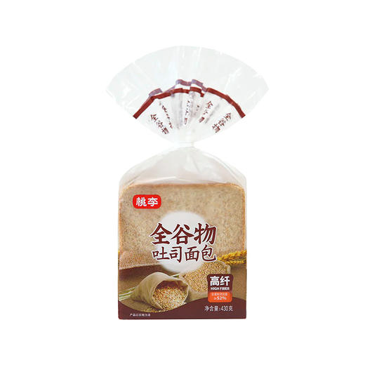 桃李全谷物吐司面包 430g 商品图0