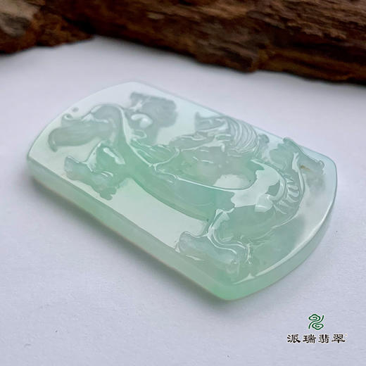 派瑞翡翠 翡翠挂件 糯冰种 绿色 商品图2