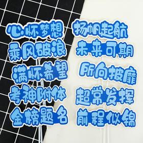 插件毕业季 【蓝色文字系列】 乘风破浪未来可期所向披靡满怀希望前程似锦金榜题名心怀梦想扬帆起航