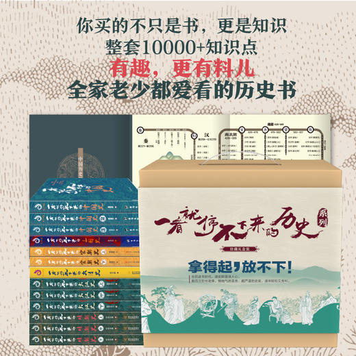 【优惠套装】礼盒珍藏版全13册一看就停不下来的历史系列中国史+中国史2+世界史+北洋军阀史 皖系直系奉系 中国世界历史通俗普及读物书籍 商品图1