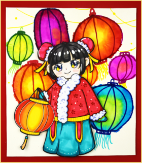 7-9岁《正月十五看花灯》元宵节【自动发货：下单后，点击手机短信中收到的链接，即可获取文件下载的链接；如有任何问题，可添加客服微信hm33268获得帮助】