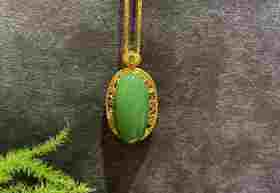 【御珠宫坊】金镶碧玉吊坠