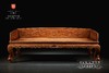 红桥红  家具严选  缅甸花梨（大果紫檀）【双龙捧寿 卷珠腿罗汉床】 商品缩略图0