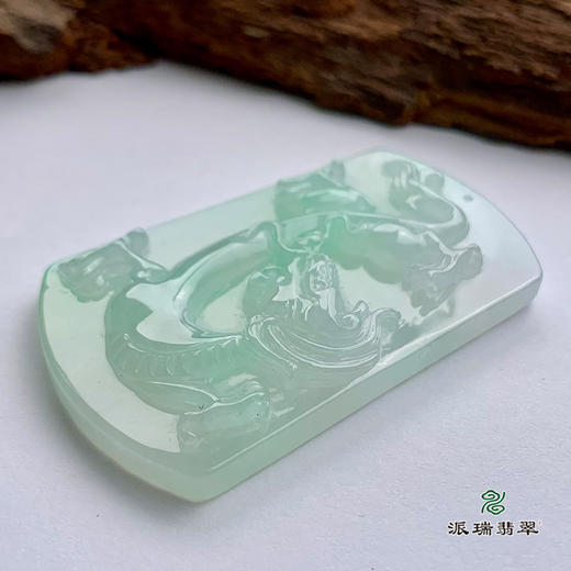 派瑞翡翠 翡翠挂件 糯冰种 绿色 商品图4