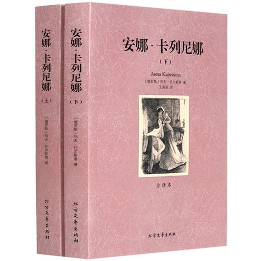 【优惠套装】世界文学名著—安娜卡列尼娜（上下册）全译本无删减原版原著全文翻译 儿童文学名著青少年中小学生课外阅读书籍 商品图0