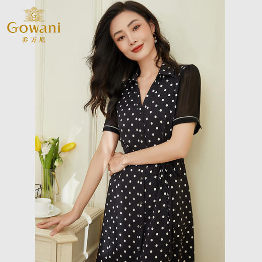 乔万尼真丝连衣裙女夏新款大牌高端重磅桑蚕丝EF2E366 商品图4