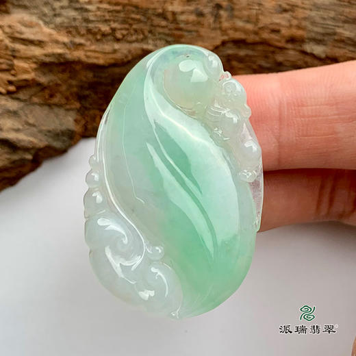 派瑞翡翠 翡翠挂件 糯冰种 绿色 商品图2