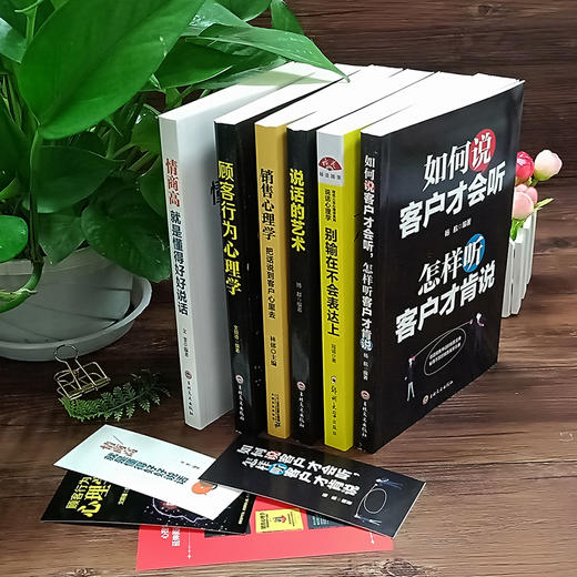 【优惠套装】6册如何说客户才会听销售与口才销售心理学顾客行为心理学别输在不会表达上情商高就是会说话 销售技巧书籍练口才市场营销学畅销书 商品图3