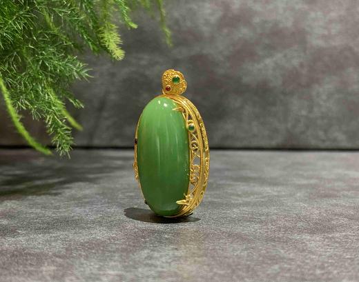 【御珠宫坊】金镶碧玉吊坠 商品图8