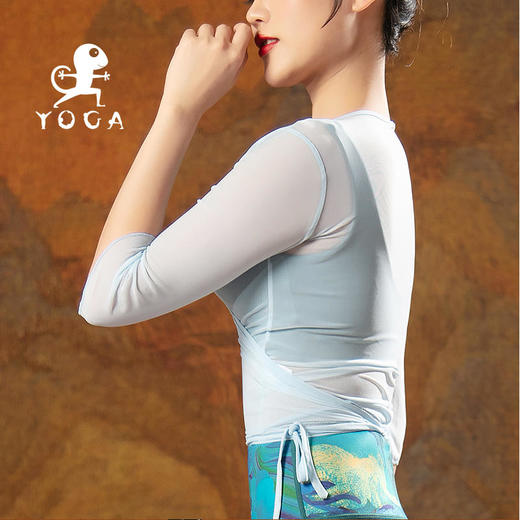 壁虎瑜伽【2204SY168】修腰亲肤罩衫（无胸垫）【5天发货】 商品图2