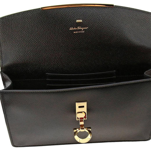 FERRAGAMO 菲拉格慕 女士皮革斜挎单肩包 黑色 22 D697 715708 商品图2