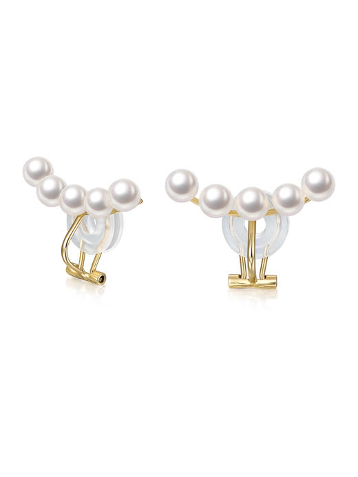 【天猫同款】悦甄 smile-10k金珍珠耳夹 商品图0