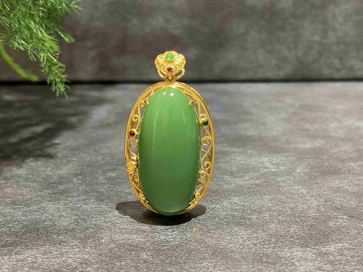 【御珠宫坊】金镶碧玉吊坠 商品图6