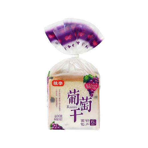 桃李葡萄干切片面包 400g 商品图0