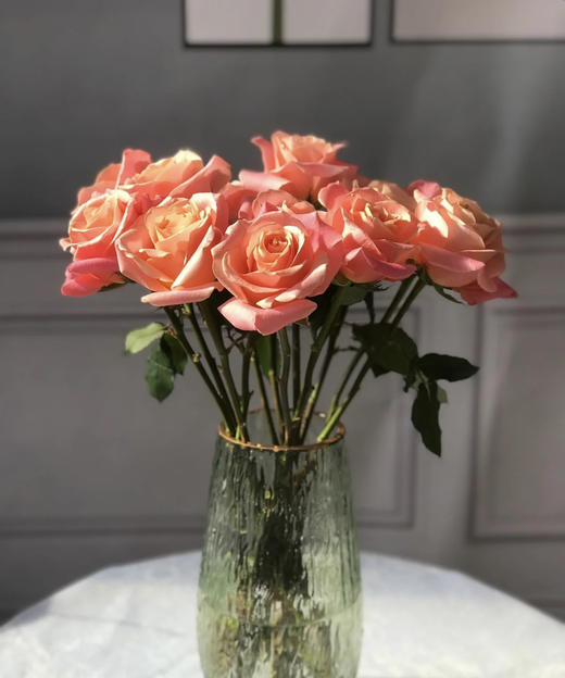 【拍市玫瑰】猪猪小姐 10枝/扎  约60公分 商品图0