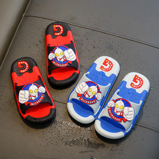 奥特曼儿童拖鞋夏季男童小孩洗澡浴室居家防滑中大童网红凉鞋拖外宝宝专属 商品图8