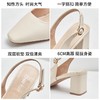 ZHR包头凉鞋女夏季2022年新款高跟一字扣带休闲气质方头日系女鞋 商品缩略图4