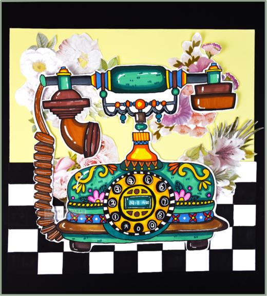 9-10岁《老式复古电话机》【自动发货：下单后，点击手机短信中收到的链接，即可获取文件下载的链接；如有任何问题，可添加客服微信hm33268获得帮助】
 商品图0