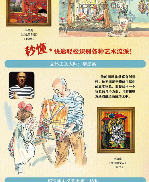 小兔皮皮的完美画像  精装 以孩子乐于接受的方式介绍世界名著艺术家 儿童创意美术艺术院启蒙图画书儿童幼儿园书 商品图1