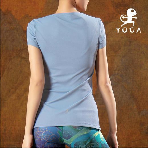 壁虎瑜伽【2204SY159】宽松亲肤T恤（无胸垫）【5天发货】 商品图5