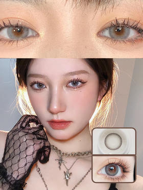 Lillilly Y-06安吉雾灰 月抛 2片 14.5mm 着色13.7mm 基弧8.6 含水42% 新锐国货