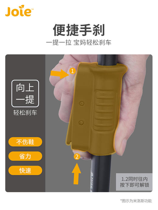 英国巧儿宜joie 米洛斯折叠可坐躺避震宝宝婴儿推车 商品图3