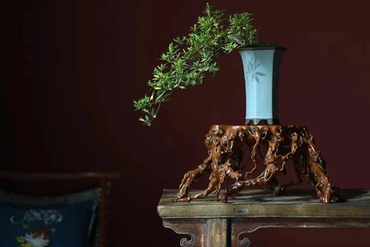 黄杨木仿古°瘤疤花几 商品图2